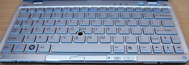 Sony Vaio P keyboard